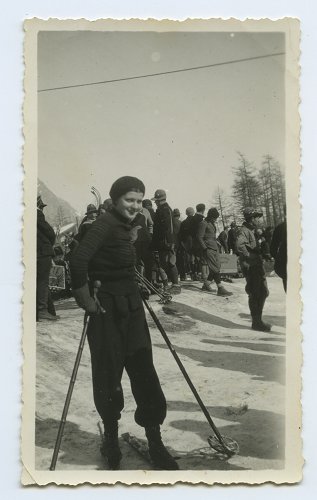 Elvira Guichardaz sugli sci